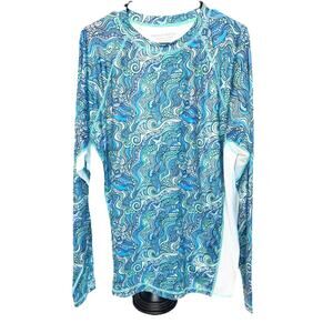 Tormenter Fishing Gear Women's Printed Performance Shirts - Tide Pool Size XL